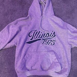 Gray Illinois 1975 Hoodie
